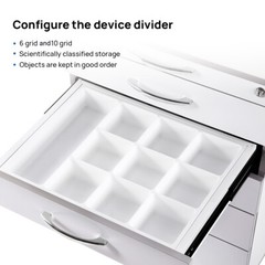 Dental Ultrasonic Piezo Scaler VRN-A8 Cavitron /Storage Cabinet Cart 5 Drawers