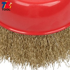 6 Pack Wire Cup Brush 4″ Coarse Crimped Cup Brush for Grinders with 5/8″ Arbor