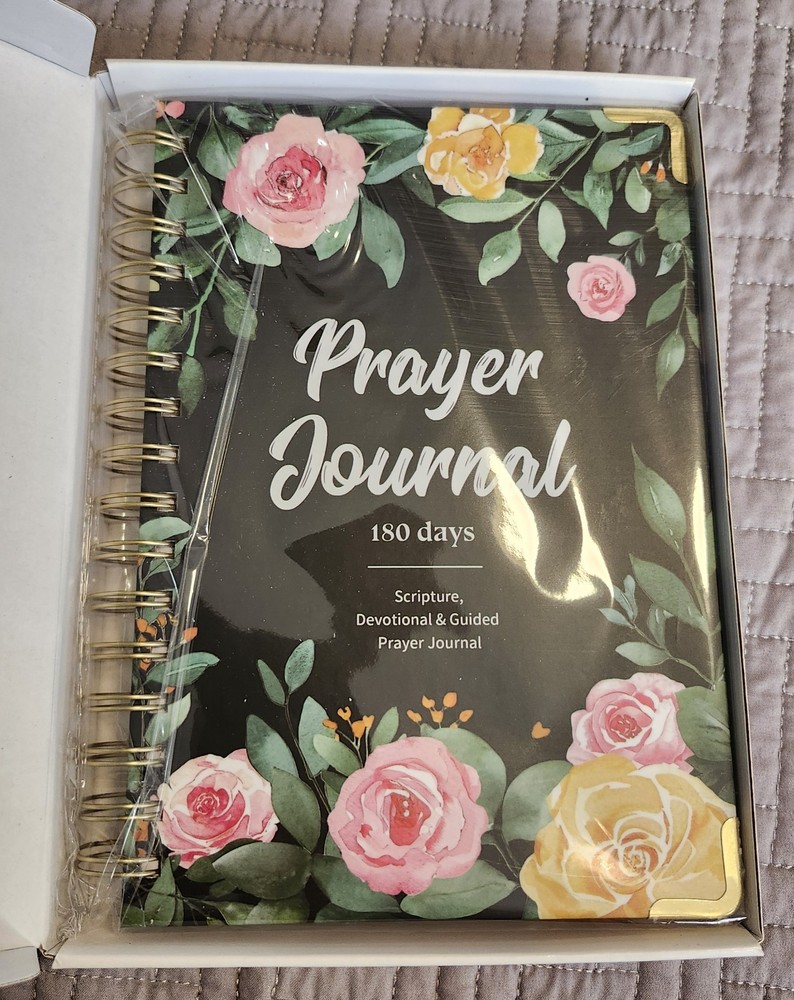 Prayer Journal Rose Secret 180 Days Scripture Devotional Guided Self Love Book