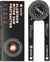 Saker Miter Saw Protractor|7-Inch Aluminum Protractor Angle Finder Featuring Pre