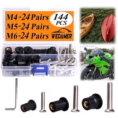 High Strength Rubber Well Nuts M4 M5 M6 – 72 Pairs with Durable Stainless Screws