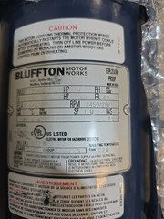 Bluffton 4133007406 3/4hp Explosion Proof Motor 1 Phase 115/230v 3450/2875 RPM