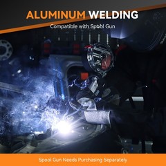 ARCCAPTAIN 6-in-1 Aluminum MIG Welder, 200A Flux Core MIG/Gas MIG/Lift TIG