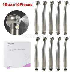 10 x US Ship Denshine 4 Hole Dental LED High Speed Handpiece E-generator Turbine