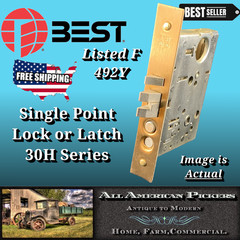 BEST 30H Single Point Mortise Lock Latch Body Commercial Door Lock 492Y (ID C1)
