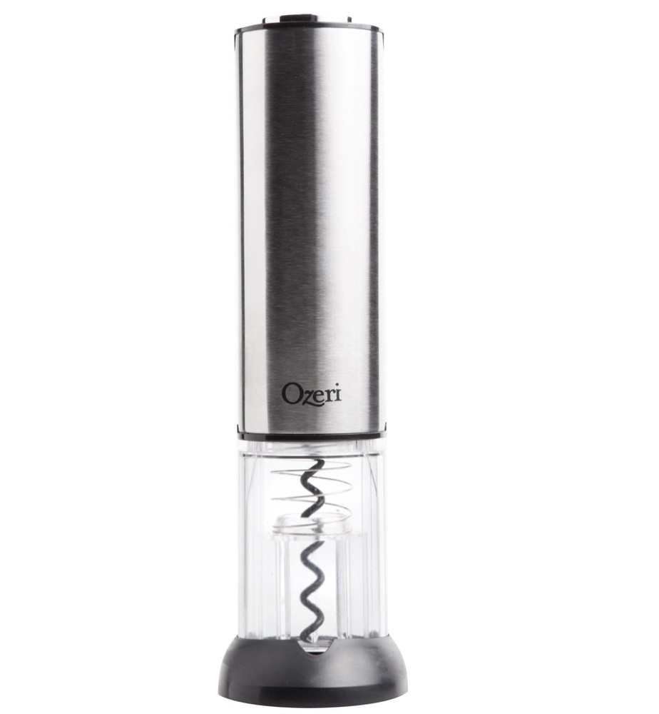 Ozeri Extravo Electric Wine Opener in Stainless Steel with Auto Silver