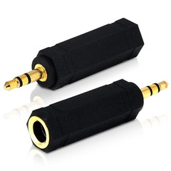 Mobi Lock 2pcs 3.5mm Plug to 6.35mm Socket – 1/8 to 1/4 in Stereo Audio Jack …