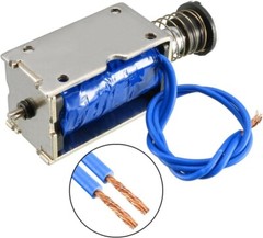 DC 12V 24V 45N 10mm Pull Push Type Frame Linear Motion Solenoid Electromagnet