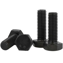M10 1.0 Fine Thread Grade 8 Alloy Steel Full Thread Hex Head Bolts Screws DIN933