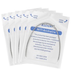 AZDENT Dental Orthodontic Niti Round Arch Wires Super Elastic Expanded 012-020