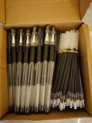 30 Capped Ball Point Pens With 30 Refills