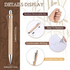 Sayglossy 12 Pcs Bamboo Pens Employee Appreciation Gifts | Engraving Wooden B…