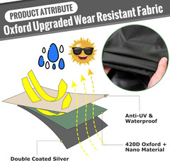 IBC Tote Cover with Zipper – Heavy-Duty 420D Oxford Fabric Waterproof 275/330 Ga