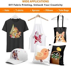 100 Sheets Bulk Inkjet Printable Heat Transfer Paper DARK Cotton Iron-on 8.5×11