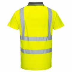 Portwest S477 Hi-Vis Reflective Safety Work Short Sleeve Polyester Polo ANSI