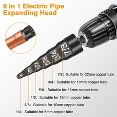 6-in-1 HVAC Repair Tool Copper Pipe Flaring & Swaging Kit 1/4″ to 7/8″ Sizes