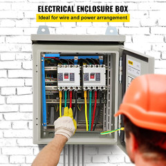 Electrical Enclosure, 12” X 10” X 6”, UL Certified NEMA 4 Outdoor Enclosure,