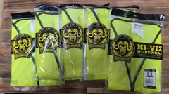 (5 PACK) OF OCCUNOMIX MESH 5 PART BREAKAWAY, HI VISIBILITY WORK VEST, CLASS 2