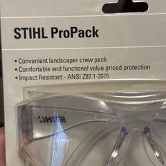 STIHL 7010 884 0315 Full Frame Safety Glasses Clear Lens Universal Size