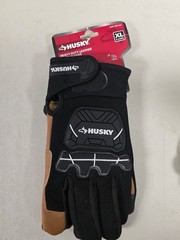 Husky Heavy-Duty Leather Work Gloves Extra Large Size XL MPN 1005 336 344