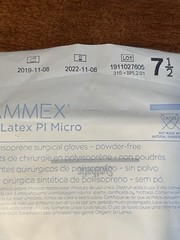 Gammex Non-Latex PI MICRO Gloves, Size: 7.5, 13 Pair, Expired
