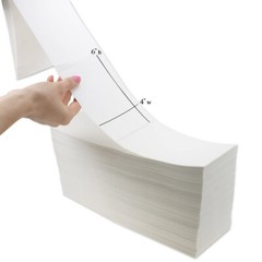 4″ X 6″ Fanfold Direct Thermal Shipping Address Labels for Zebra & Rollo Printer