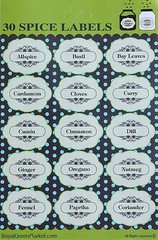 Self Adhesive Labels for Spice Jars and Bottles Permanent Spice printed Stickers