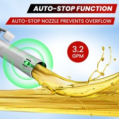 Automatic Fuel Transfer Pump with Auto-Stop Sensor(3.2 GPM), Battery Operated Ga