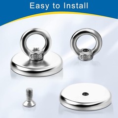 Super Strong Neodymium Fishing Magnet Hook Heavy Duty Rare Earth Magnet 100LBS