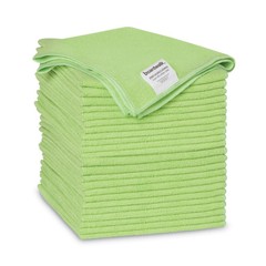 Boardwalk 16GRECLOTHV2 16 in. x 16 in. Microfiber Cloths – Green (24/Pack) New