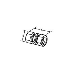 Bridgeport Fittings 264, EMT Coupling, 1-1/2In Comp. Cplg. Steel, 1 PC