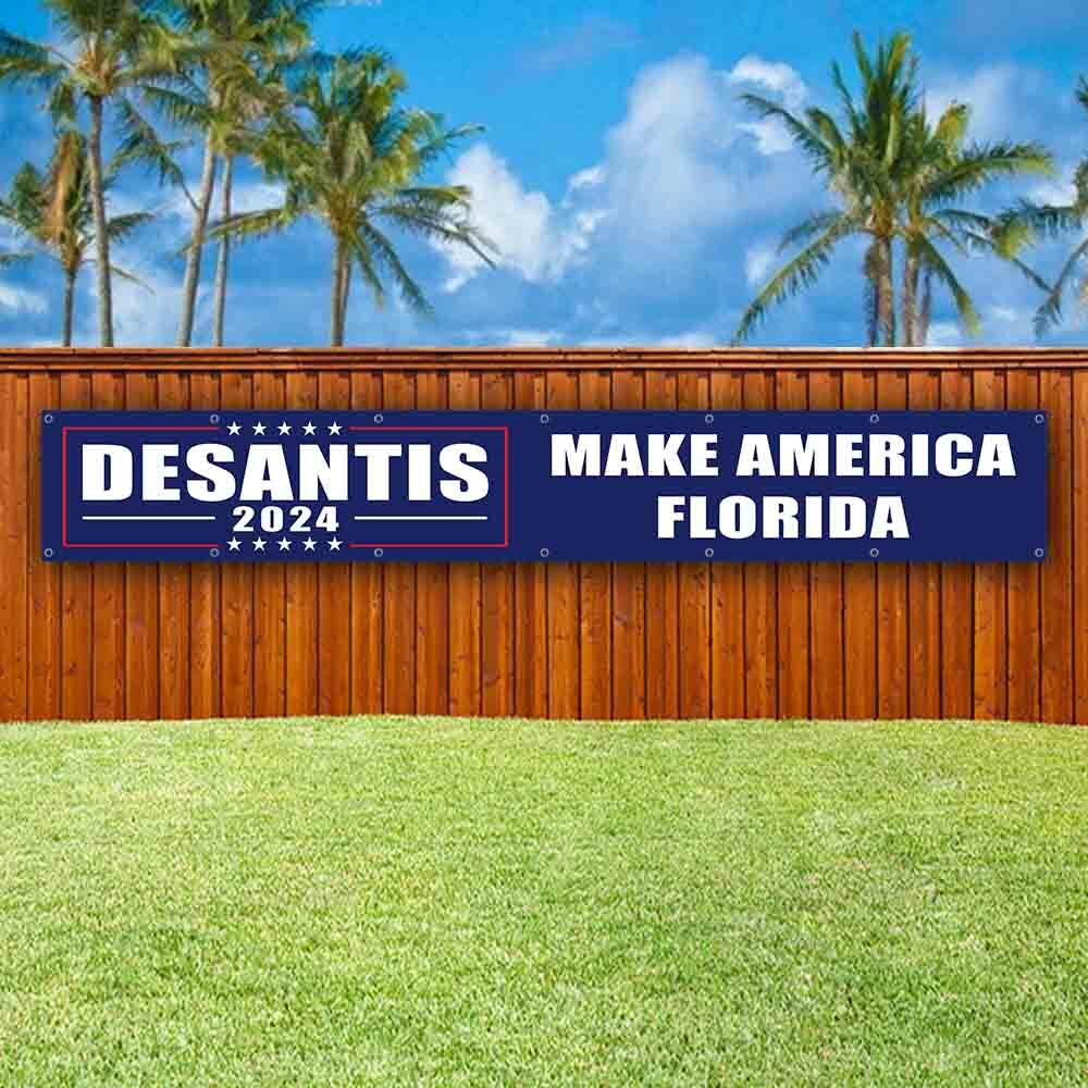 DESANTIS 2024 XXL Banner Advertising Vinyl Flag Sign Many Sizes LARGE SIZE ELECT