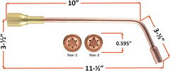 – Acetylene Heating Tip J-63-2 with H-16-2E Style Mixer – Compatible with Harris