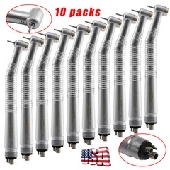 10 Pcs NSK Style Dental High Speed Handpiece Push Button Type 4Hole SEASKY USA