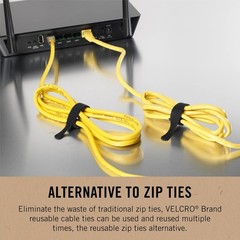 VELCRO Brand ECO Collection | 5 Inch Small Straps for Cords | Reusable Cable Tie