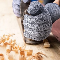 Level 5 Cut Resistant Gloves – 4 Pack for Kitchen, Meat, Wood Carving