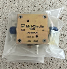 Mini Circuits ZFL-500LN RF Amplifier 15542 +15V 24dB gain Low Noise SMA
