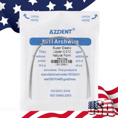 AZDENT Dental Orthodontic Super Elastic Niti Round Arch Wire Nature Form 012-020