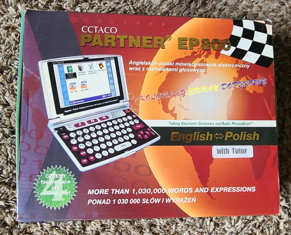 Ectaco Partner EP800 English to Polish Talking Dictionary & Audio PhraseBook F50