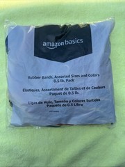 Rubber Bands Assorted Sizes 0.5 lb Bag – Strong Elastic Bands for Home, Office,