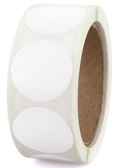 White Color 2″ Coding Labels – Round Circle 500 Labels For Sealing Envelopes