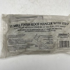 Amerimax 21030PK Gutter Hanger With Strap, Aluminum, 5 Inch, 4 Pack