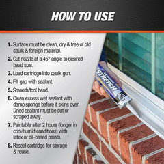 Extreme Stretch 10.1 Oz. Slate Gray Premium Crackproof Elastomeric Sealant (12-P