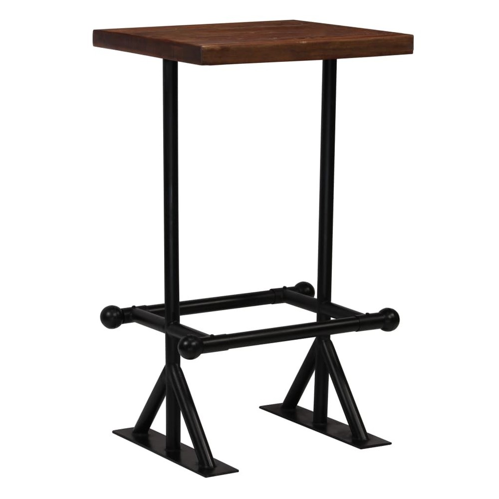 Bar Table and Chair Set Dining Table Set 3 Piece Solid Reclaimed Wood vidaXL