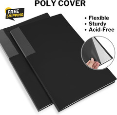 11×17 Portfolio Binder 24 Clear Sleeves Art Presentation Folder Acid Free Black