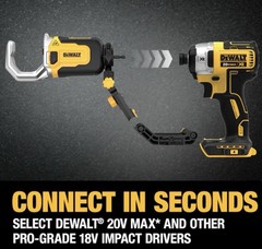 DEWALT IMPACT CONNECT PVC/PEX Cutter Quick Change Brace Bracket DWAPVCIR (YA)