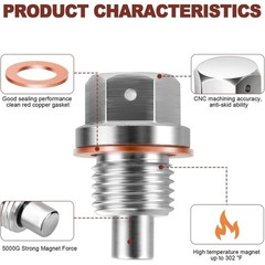 M14x1.5 M12*1.5 Car Universal Engine Magnetic Oil Drain Plug Screw Nut Bolt Sump