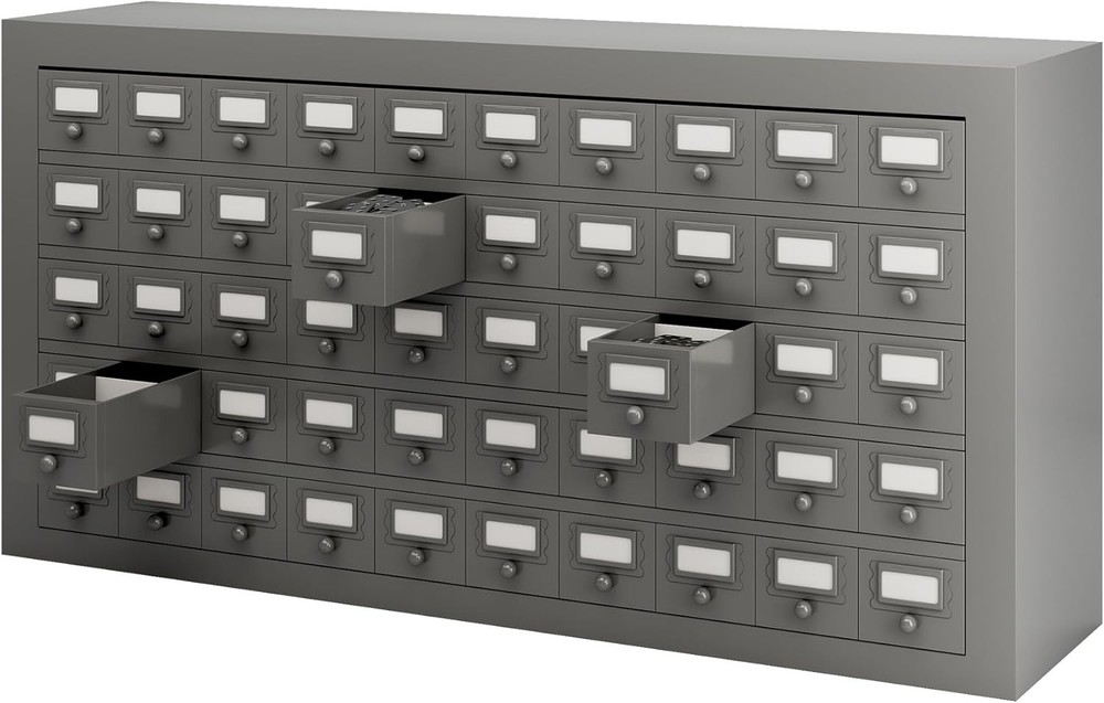 50 Drawers Metal Storage Drawer Cabinet Hardware Organization Storage Box