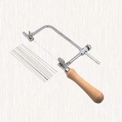 U-shaped Saw Jewelry Tool Jewelers Saw Bow Saw Frame W/ 12 Blades Kit