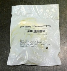 USA Sealing Buna N 138 O-Ring 70A Durometer 2-1/8″ID 2-5/16″OD Lot of Fifty (50)